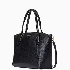 Kate Spade pebbled leather black crossbody satchel